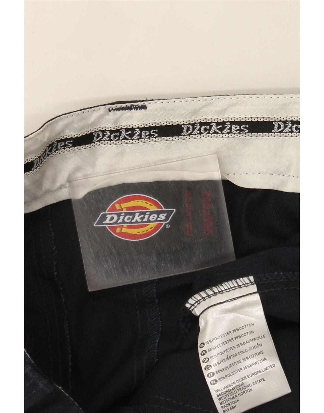 Męskie proste spodnie chino Dickies W38 L31 Czarny poliester