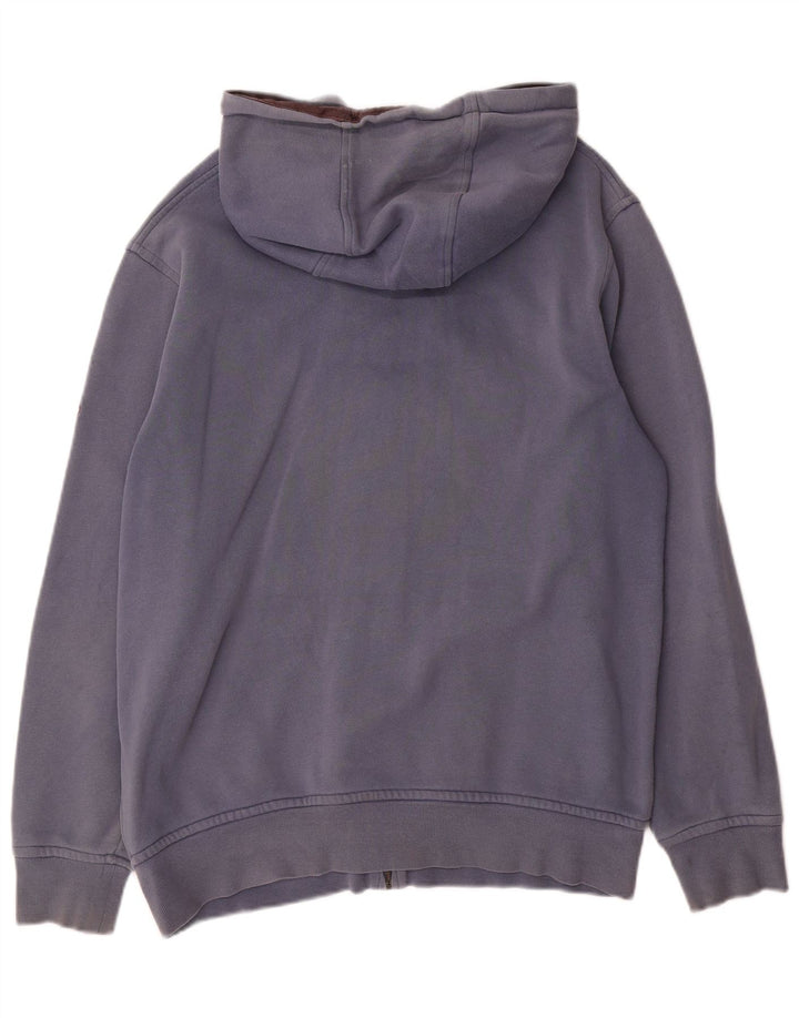 Timberland Mens Graphic Regular Fit Zip Hoodie Sweater Medium Navy Blue