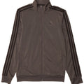 Adidas Męska bluza dresowa, mała, szara, poliestrowa