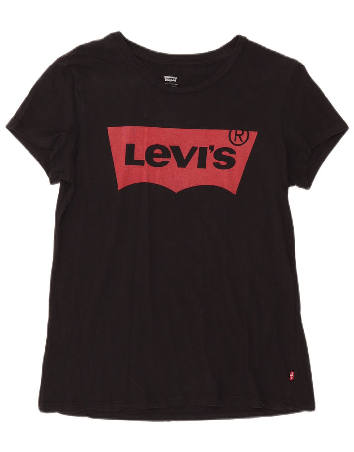 Damska koszulka z grafiką Levi's Top UK 14 Medium Black