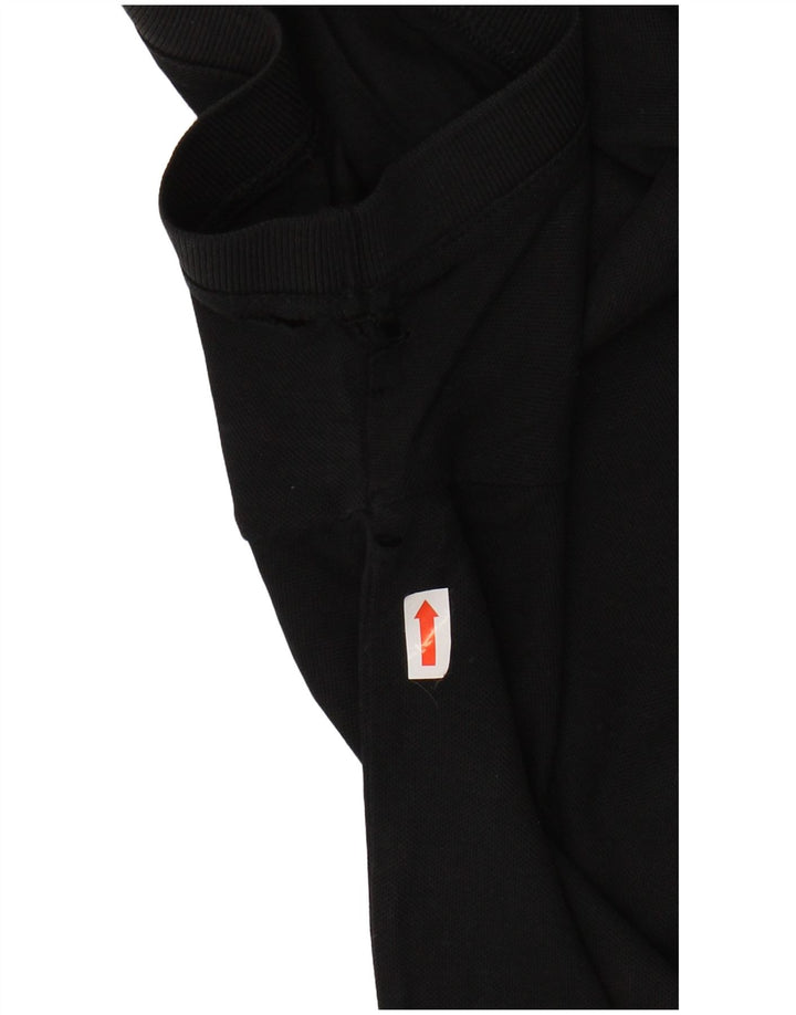 Męska koszulka polo CALVIN KLEIN, duża, czarna, bawełniana