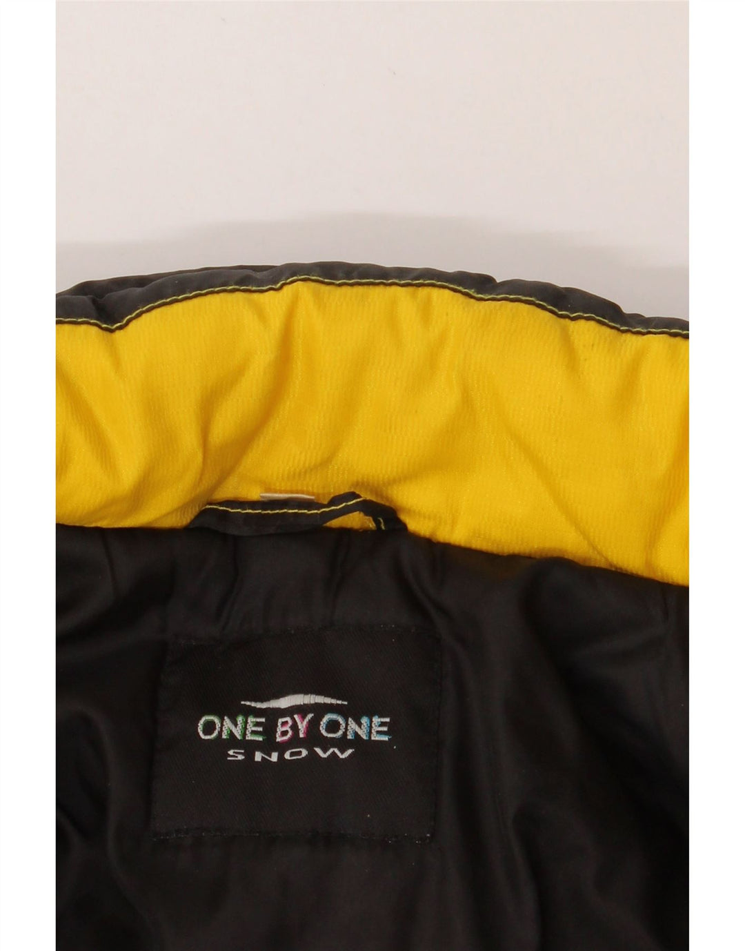 ONE BY ONE Mens Windbreaker Jacket UK 40 Large Yellow Colourblock Vintage One By One and Second-Hand One By One from Messina Hembry 