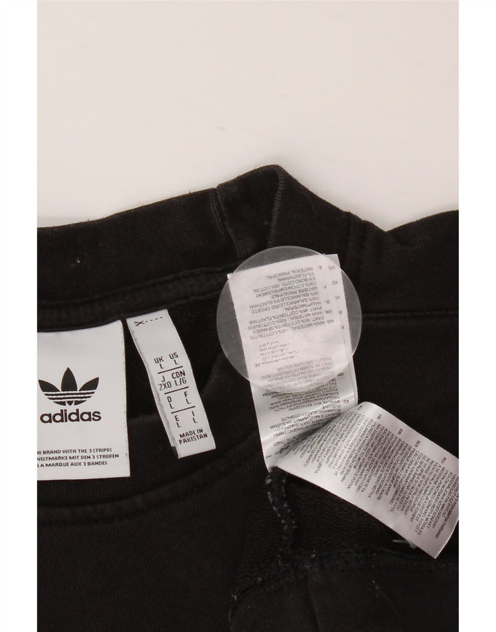 Bluza męska ADIDAS, duża, czarna, bawełniana