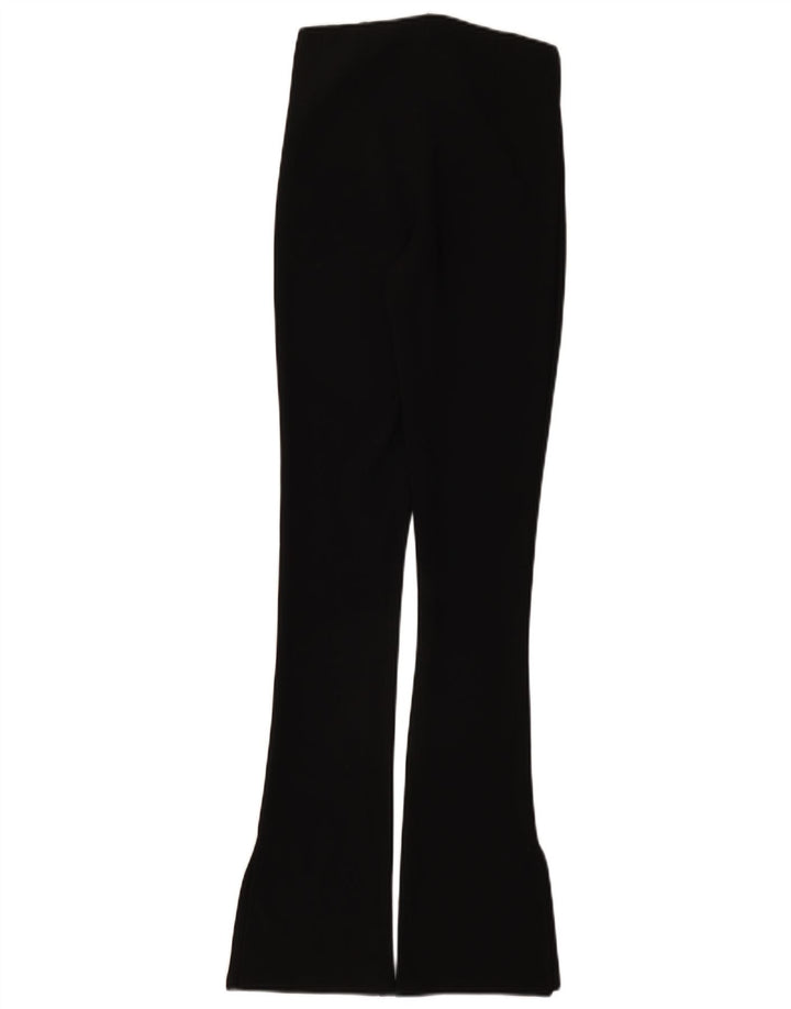 Spodnie damskie Zara Flare, małe, W26 L32, czarne, poliestrowe