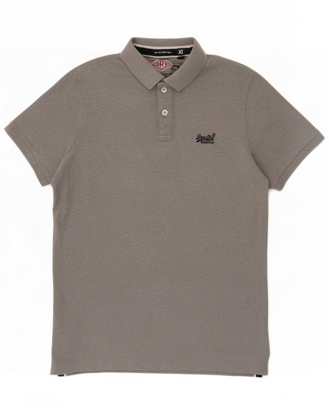 Męska koszulka polo Superdry XL, szara bawełna