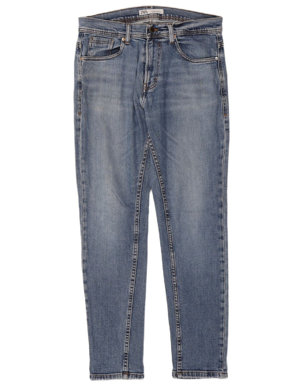 Męskie jeansy obcisłe Zara EU 42 Large W32 L30 Niebieskie