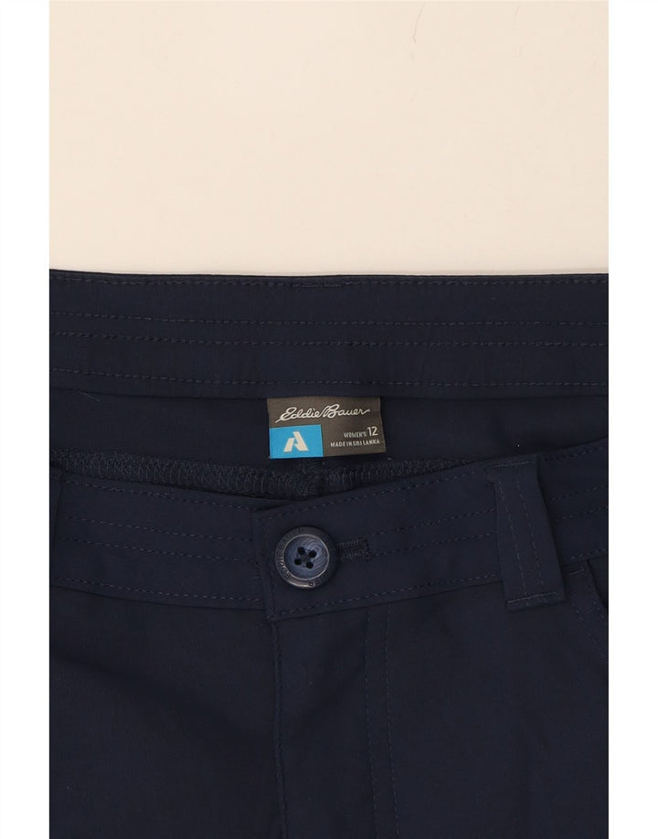 EDDIE BAUER Womens Cargo Shorts US 12 Large W32 Navy Blue Nylon Vintage Eddie Bauer and Second-Hand Eddie Bauer from Messina Hembry 