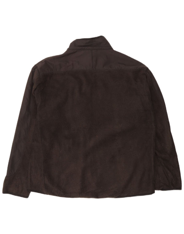 Męska kurtka polarowa Chaps UK 42 XL, czarny poliester z blokami kolorów