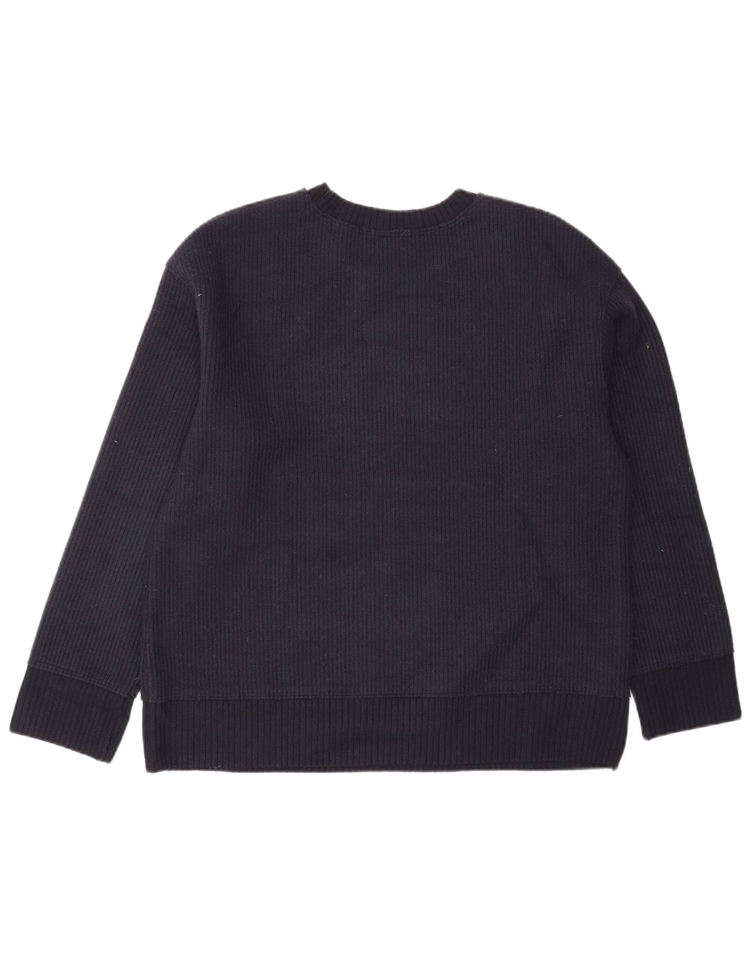 Męski sweter z okrągłym dekoltem Zara, mały, granatowy, wiskoza