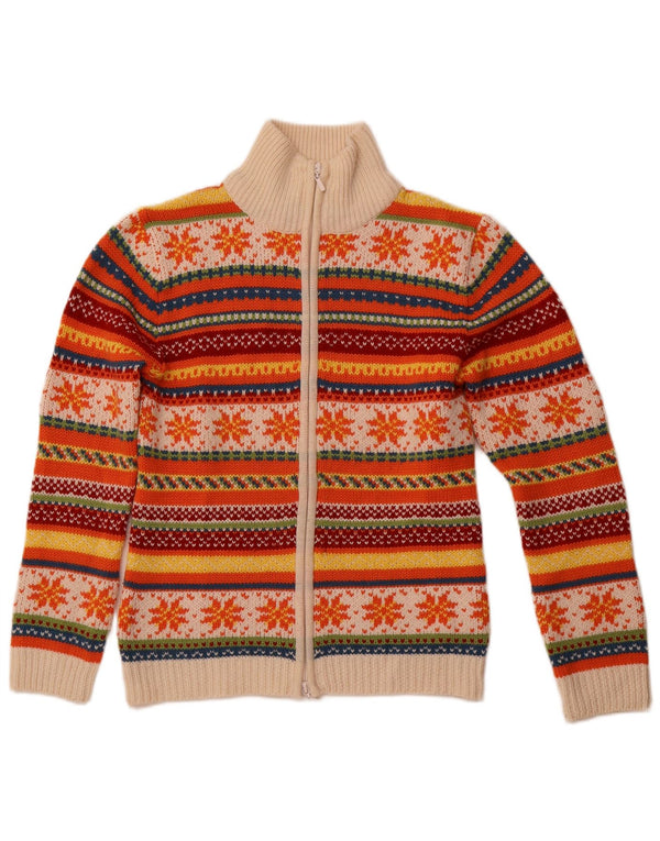 Sweter damski TCM, kardigan, UK 10/12, średni, wielobarwny, wełna Fair Isle