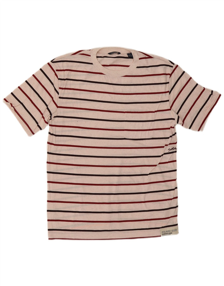 Koszulka męska Scotch & Soda, bawełniana w średnie białe paski
