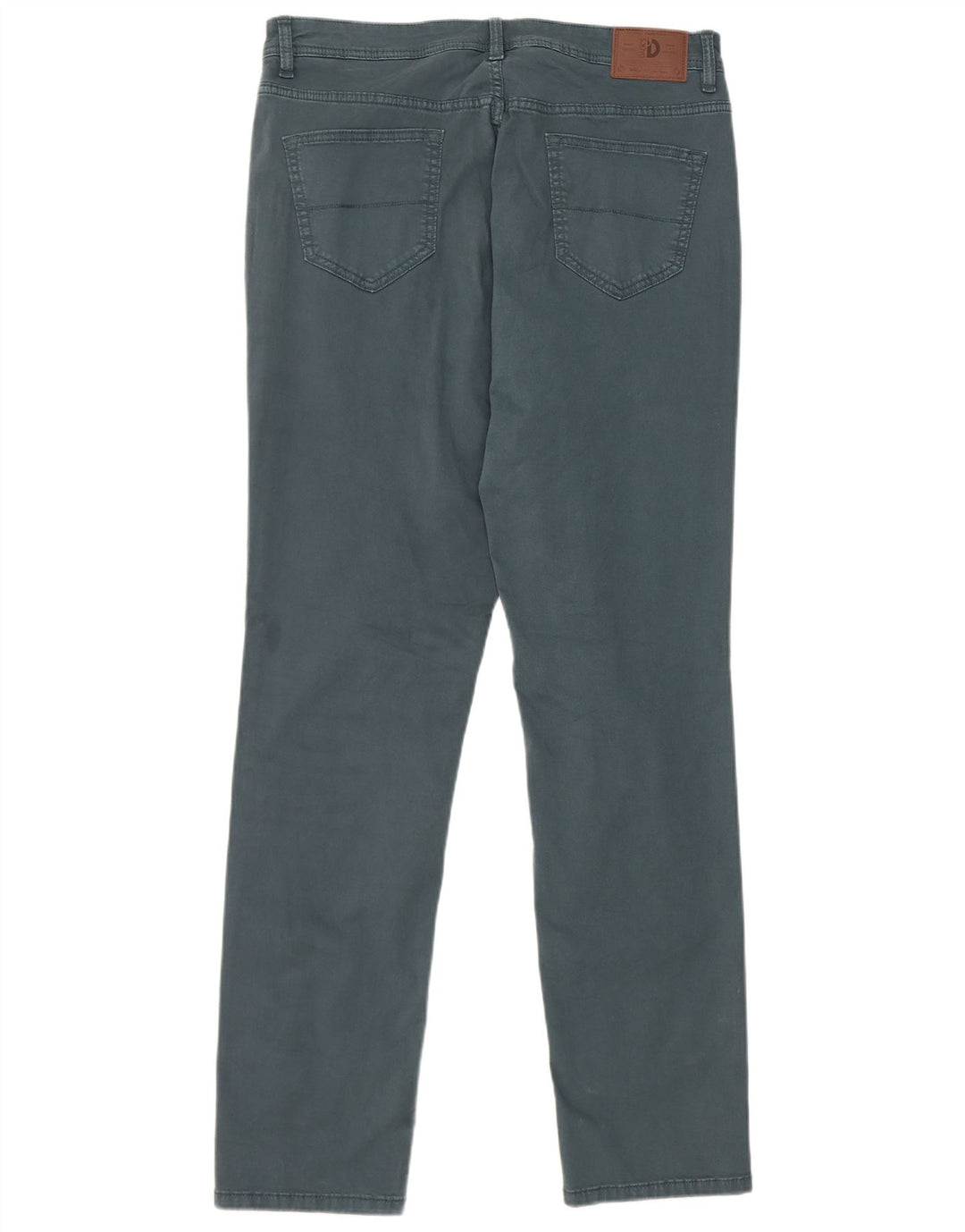 Męskie spodnie typu slim casual Dack's W34 L32 Zielona bawełna