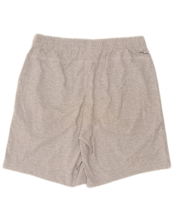 Męskie spodenki sportowe Adidas Climalite, średnioszare, bawełniane w cętki