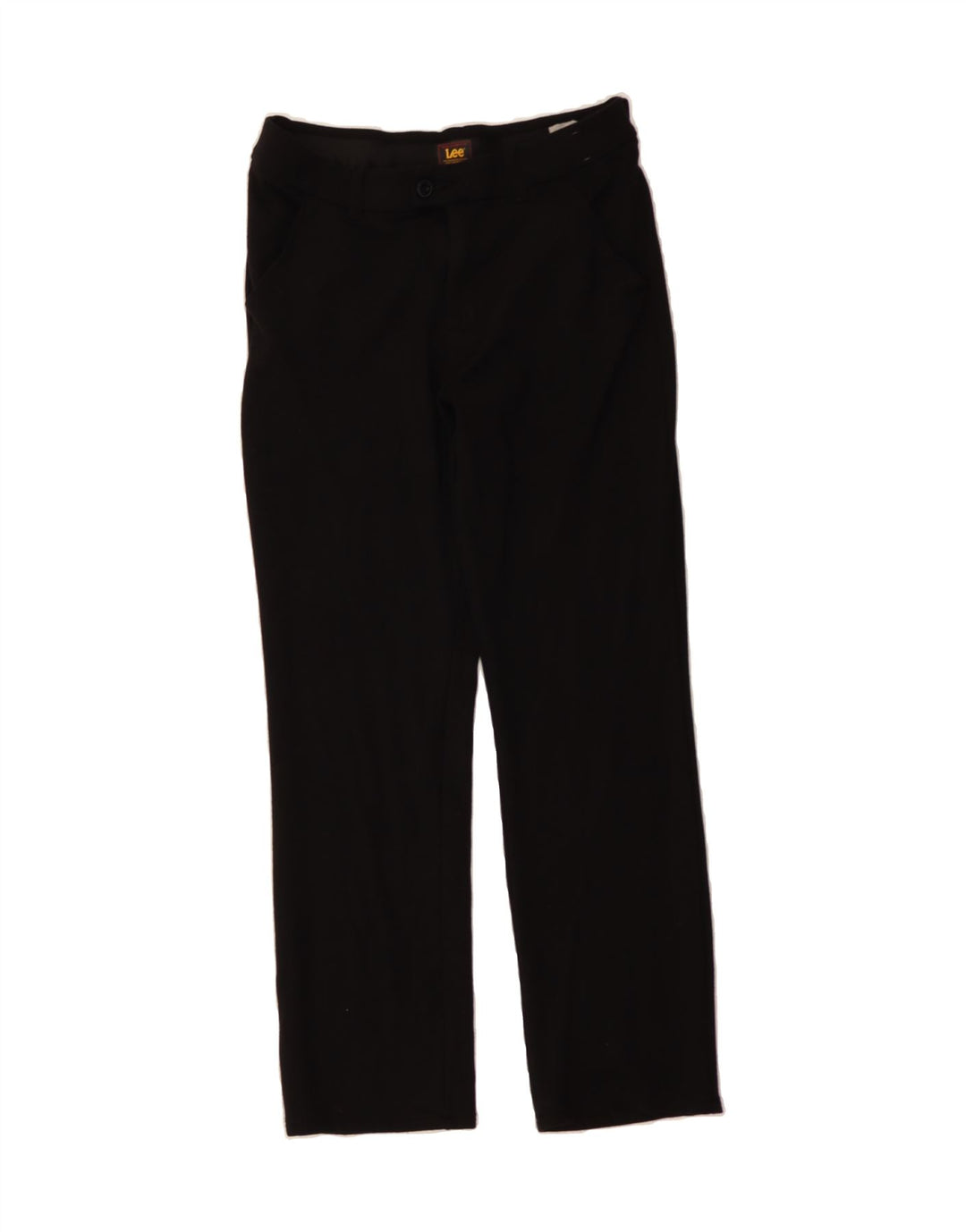 LEE Womens Straight Casual Trousers US 6 Medium W30 L30 Black Nylon Vintage Lee and Second-Hand Lee from Messina Hembry 