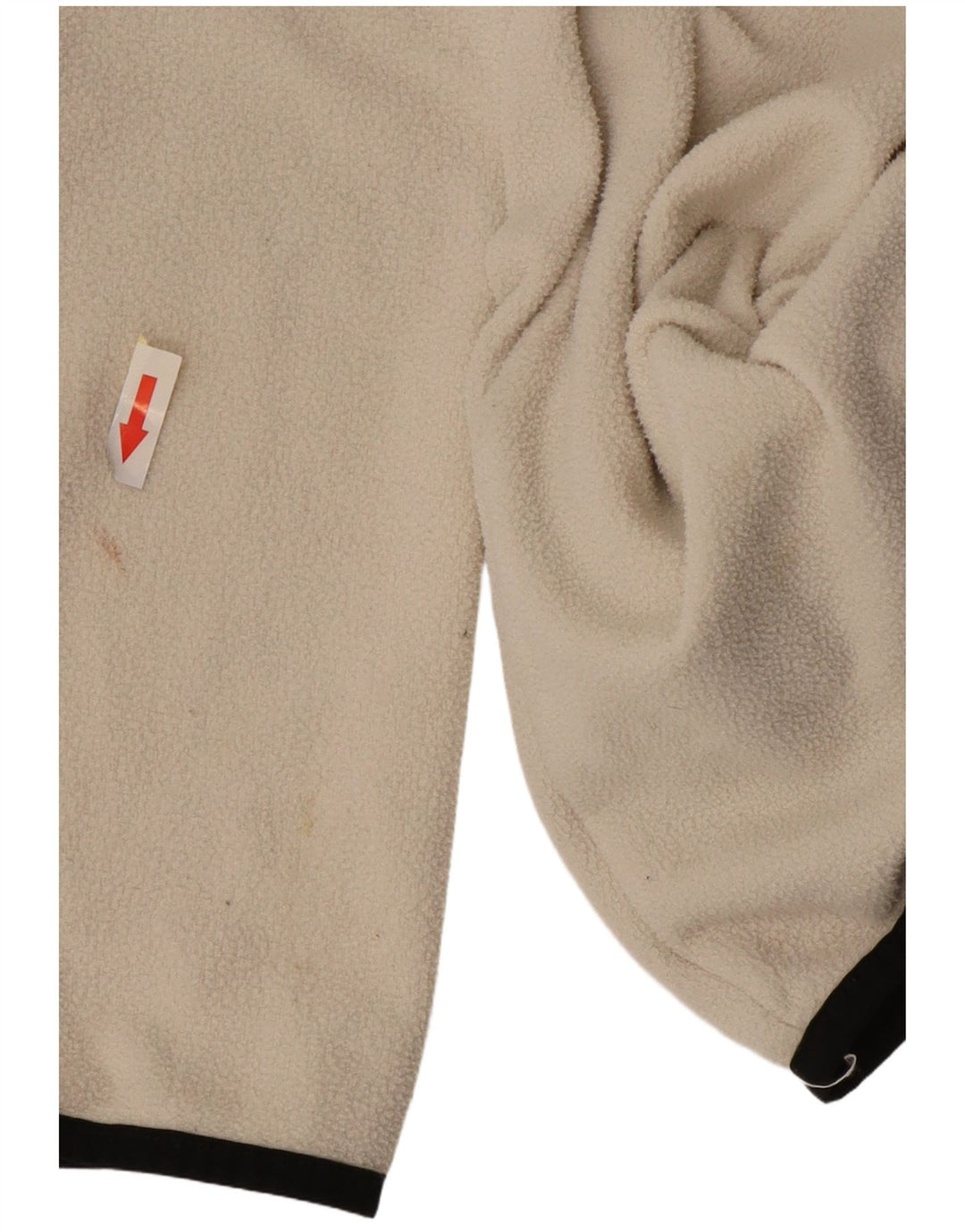 Męski sweter polarowy The North Face zapinany na guziki, mały, biały, poliestrowy