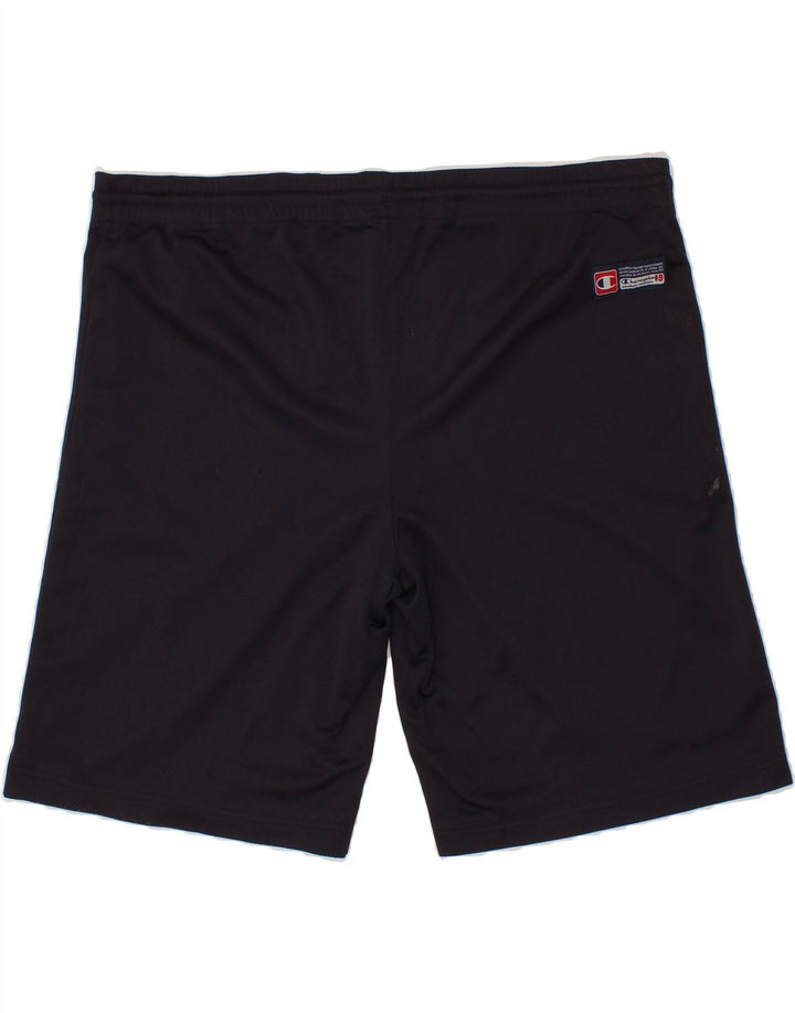 CHAMPION Mens Sport Shorts Small Navy Blue Polyester Vintage Champion and Second-Hand Champion from Messina Hembry 