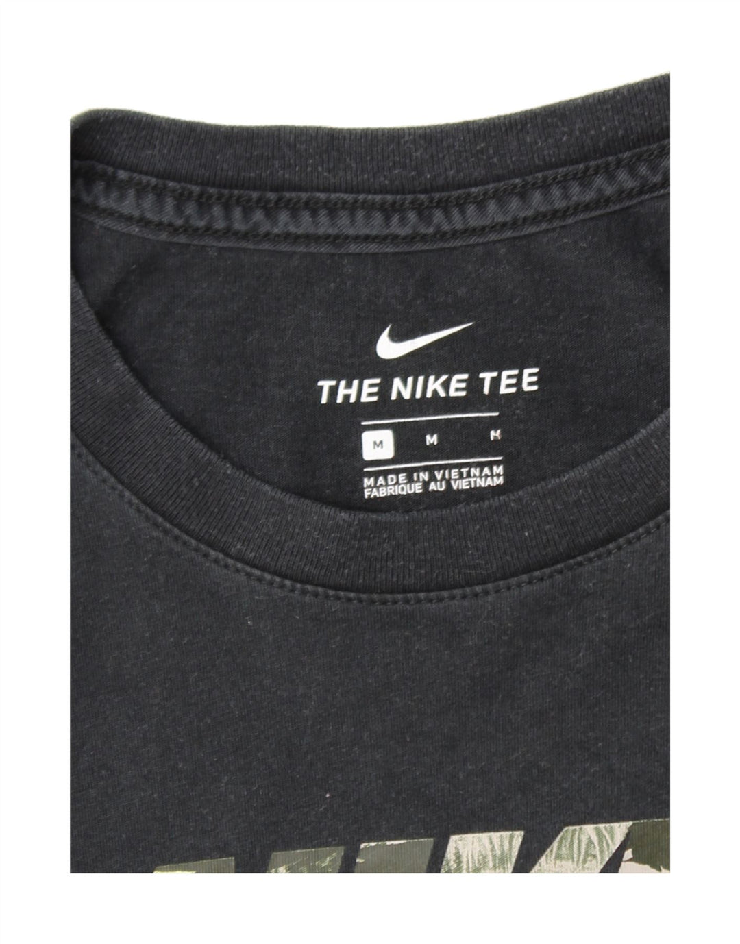 NIKE Mens Graphic T-Shirt Top Medium Navy Blue Cotton Vintage Nike and Second-Hand Nike from Messina Hembry 