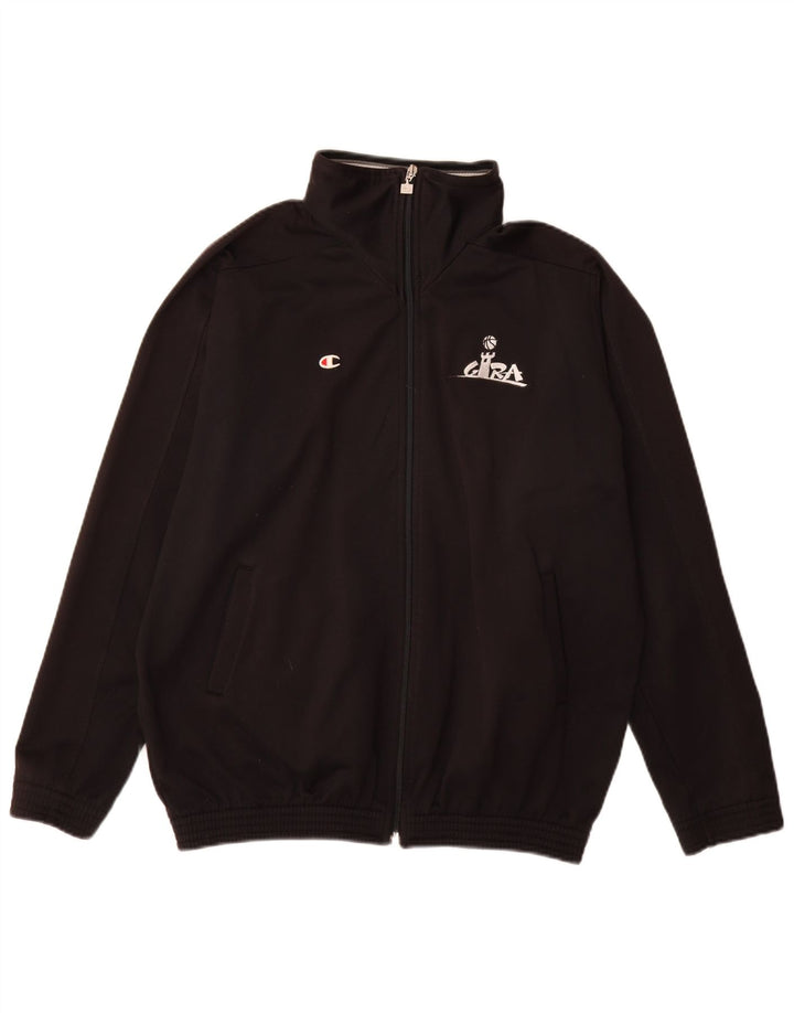 Chłopięca kurtka dresowa Champion o luźnym kroju, 15-16 lat, czarny poliester