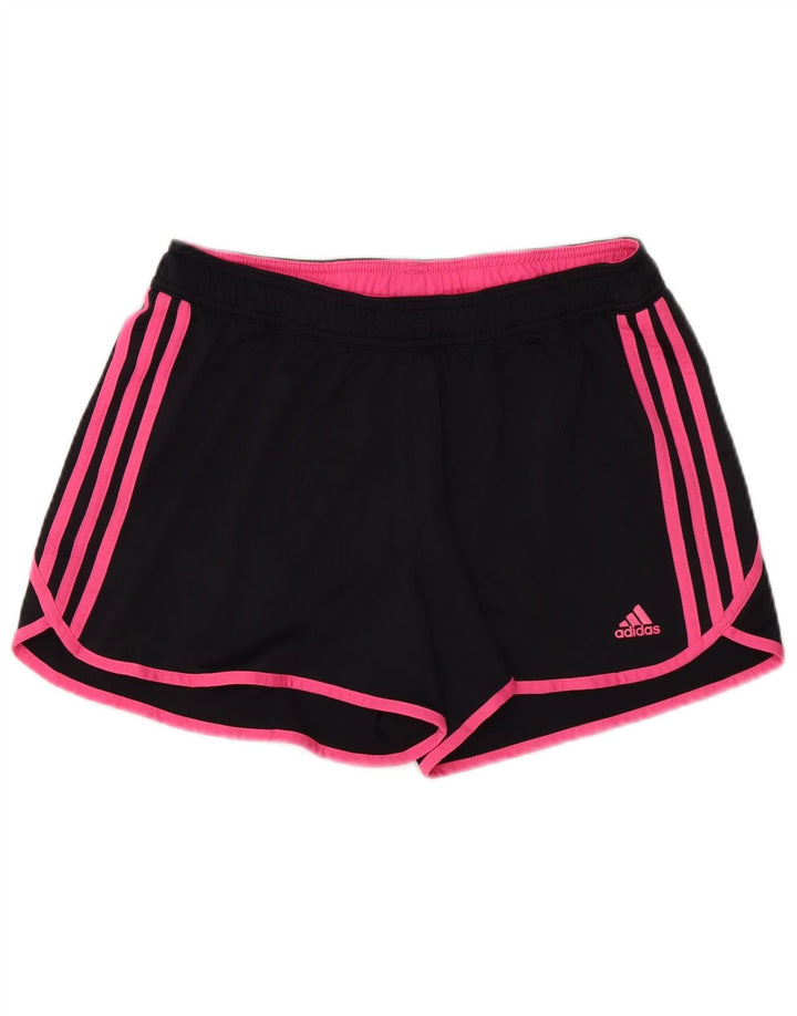 Damskie spodenki sportowe ADIDAS Climalite UK 16/18, duże, czarne, poliestrowe