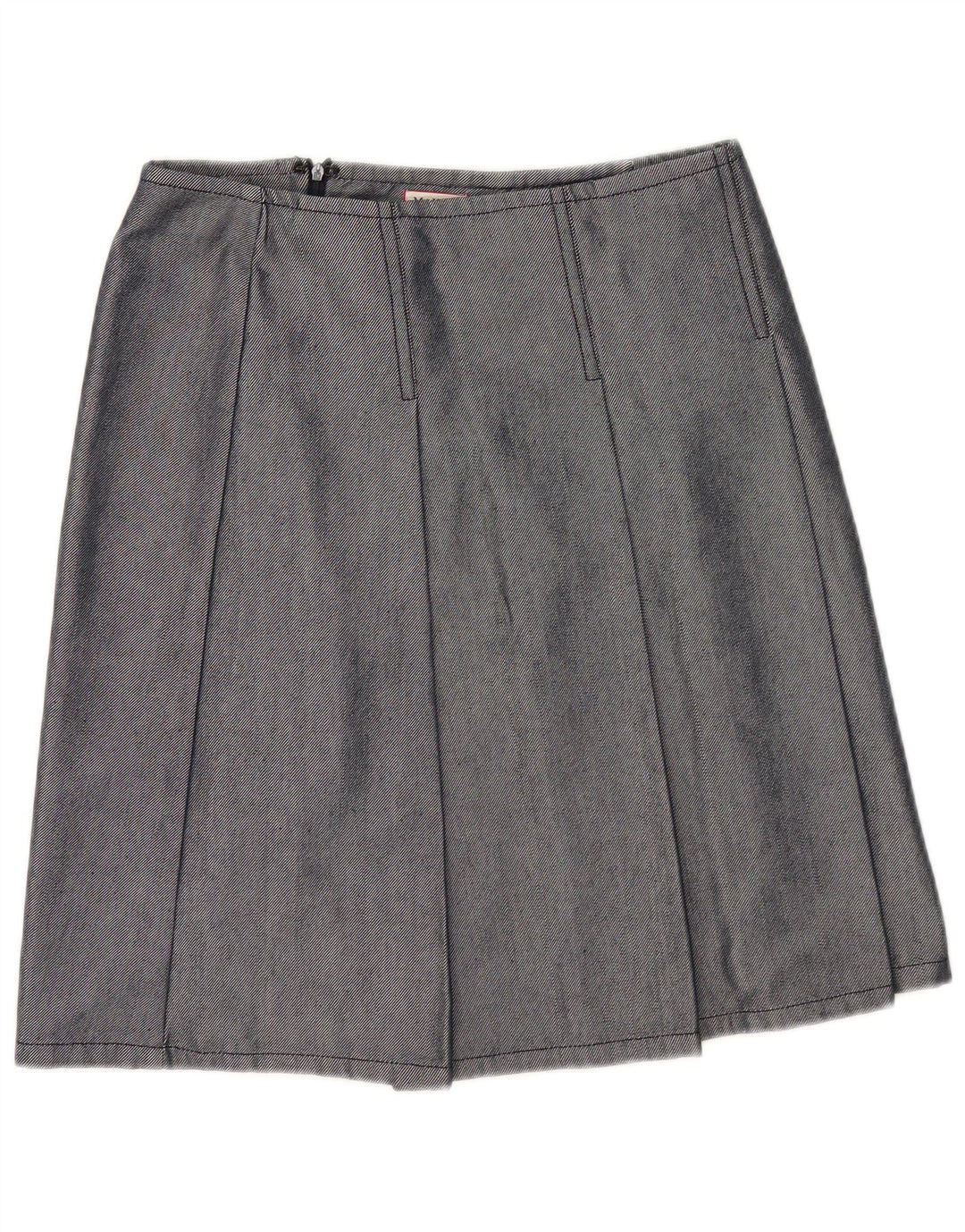 Spódnica plisowana damska Max & Co. UK 12 Medium W30 Granatowa bawełna