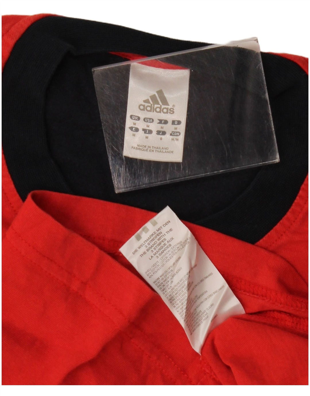 Męska koszulka z grafiką Adidas, bawełniana, średnia czerwona