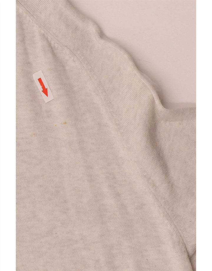 Męski sweter z dekoltem w łódkę Penguin, 2XL, szara bawełna