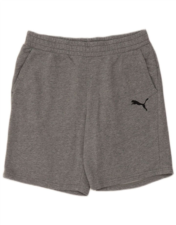 Męskie spodenki sportowe Puma, duże, szare, bawełniane w plamki