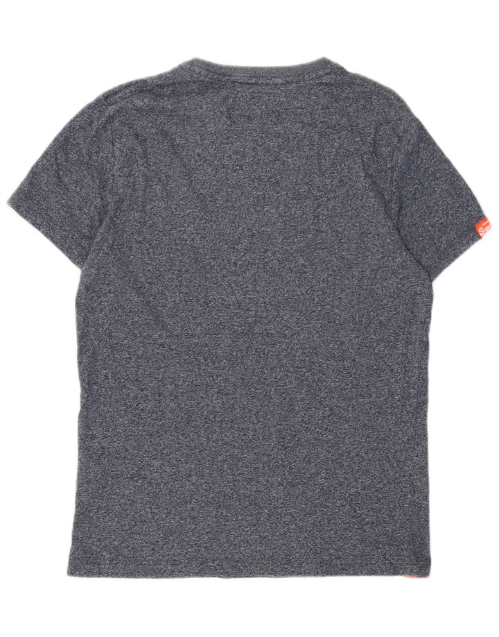 T-shirt męski Superdry, mały, bawełniany w granatowe plamki