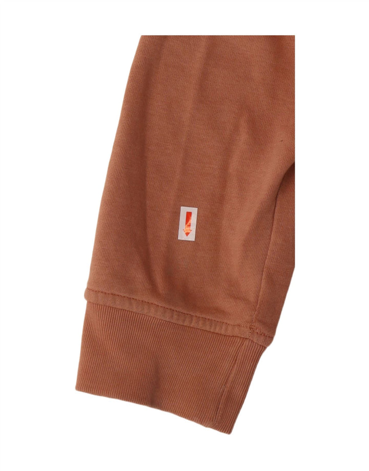 Damska bluza z kapturem Adidas UK 12/14 Średnia brązowa bawełna