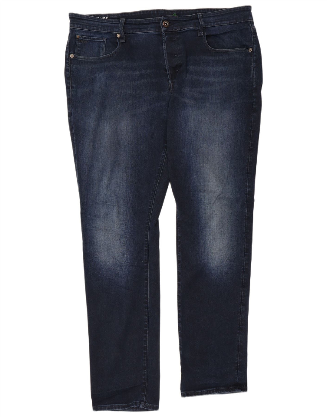 G-STAR Męskie jeansy 3301 Straight Tapered W38 L34 Niebieskie bawełniane