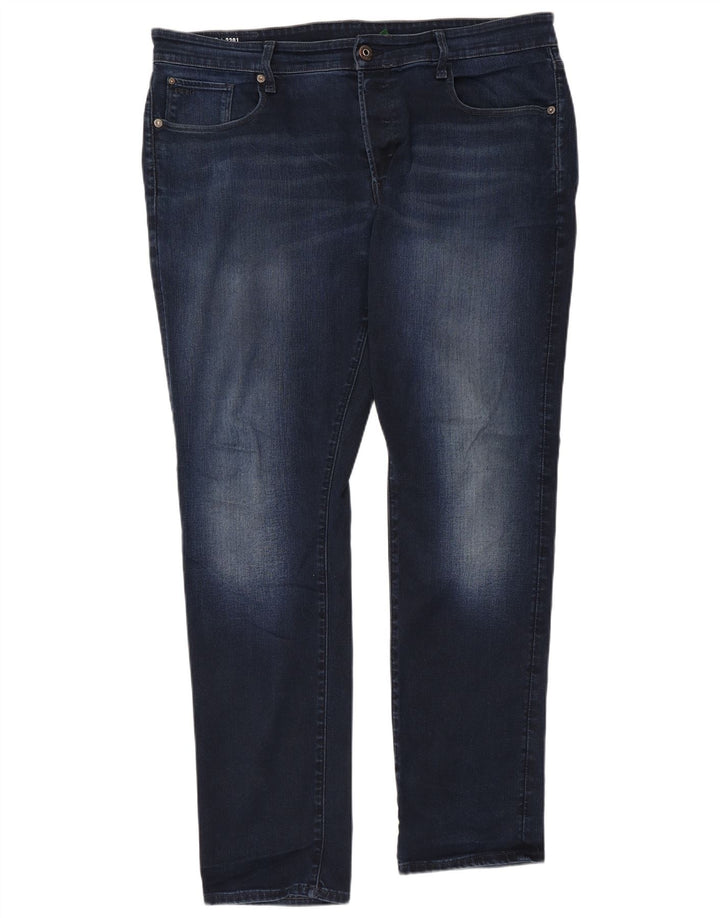 G-STAR Męskie jeansy 3301 Straight Tapered W38 L34 Niebieskie bawełniane