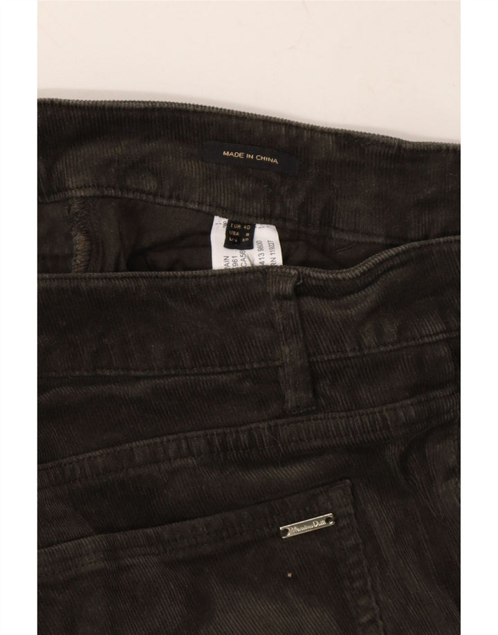 MASSIMO DUTTI Womens Slim Corduroy Trousers EU 40 Medium W30 L29 Khaki Vintage Massimo Dutti and Second-Hand Massimo Dutti from Messina Hembry 