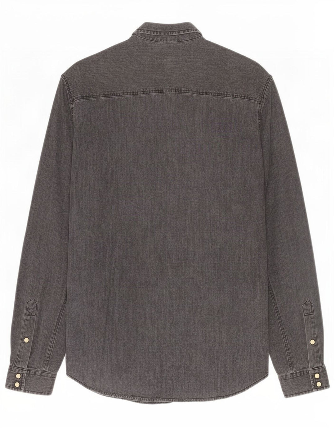 Męska koszula dżinsowa Jack & Jones, średnioszara, bawełniana