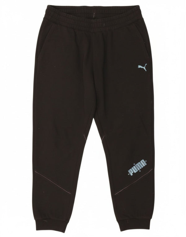 Damskie spodnie dresowe Puma Graphic Crop Joggers UK 14, duże czarne