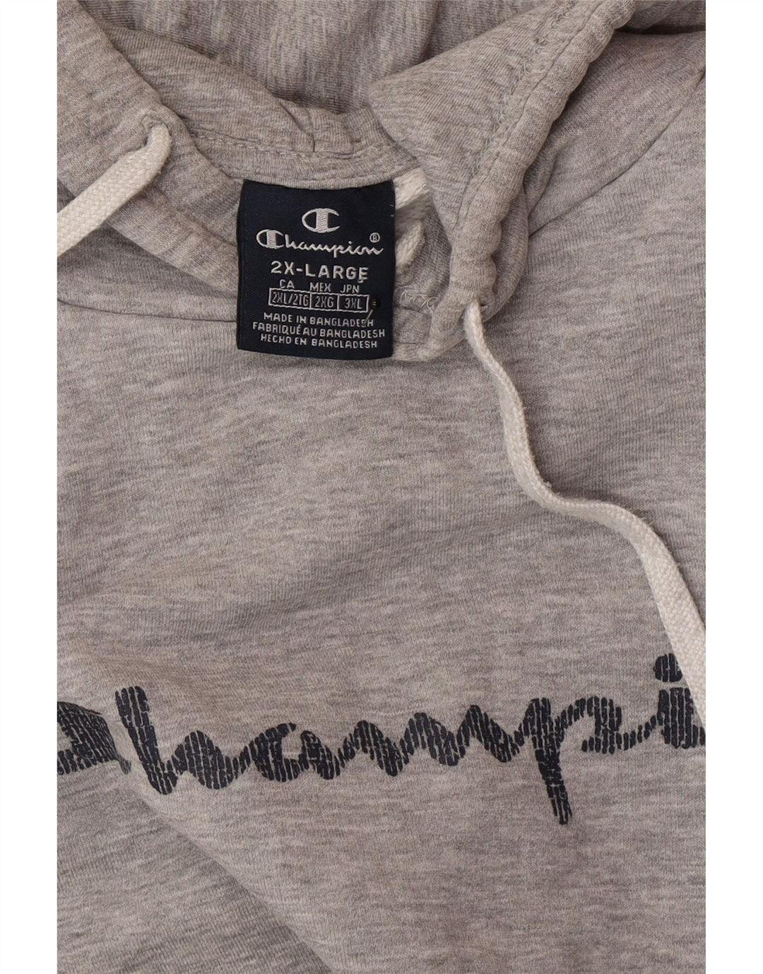 Męski sweter z kapturem Champion Graphic 2XL w kolorze szarym