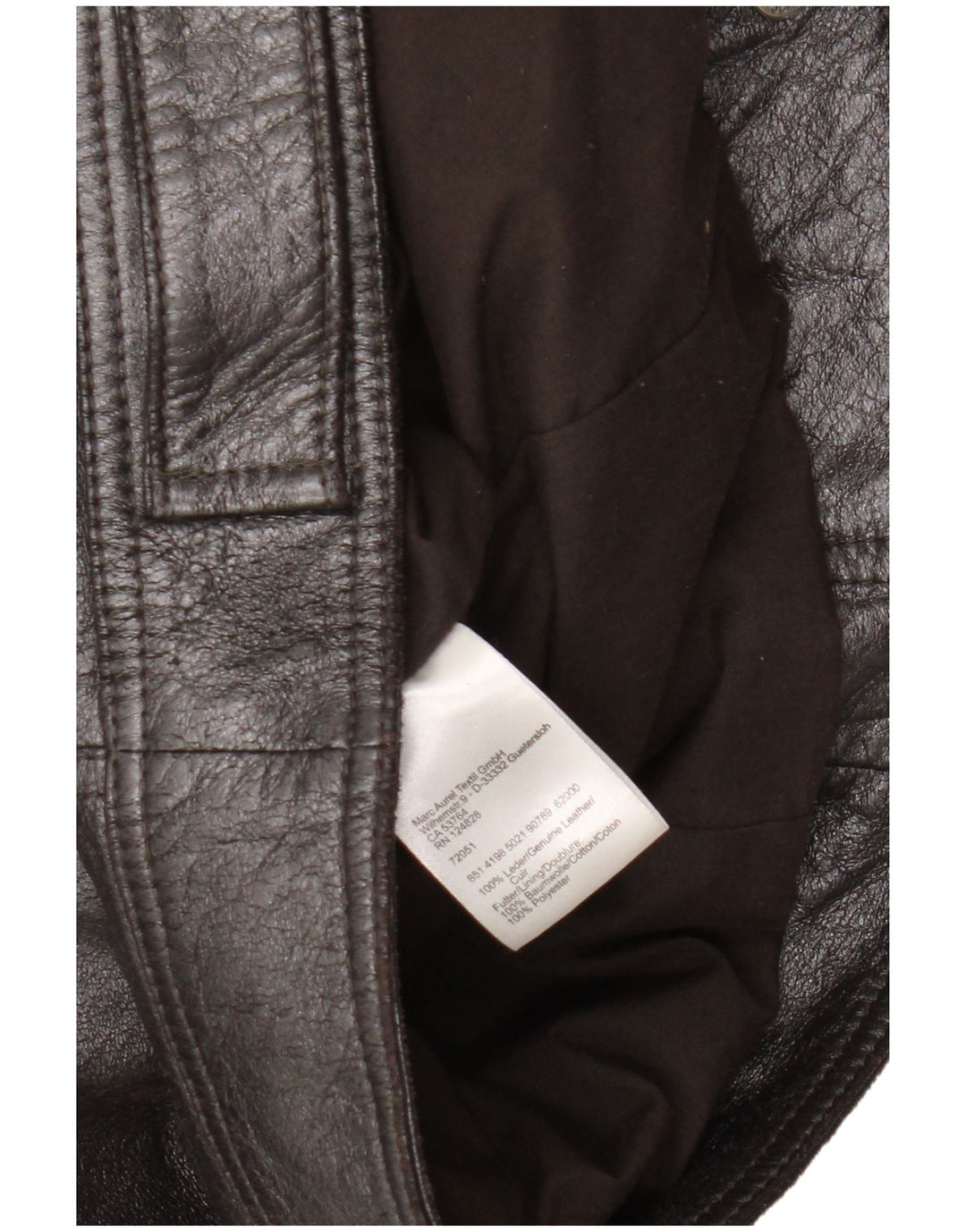 Marc Aurel Damska kurtka skórzana UK 14, średnia czarna skóra