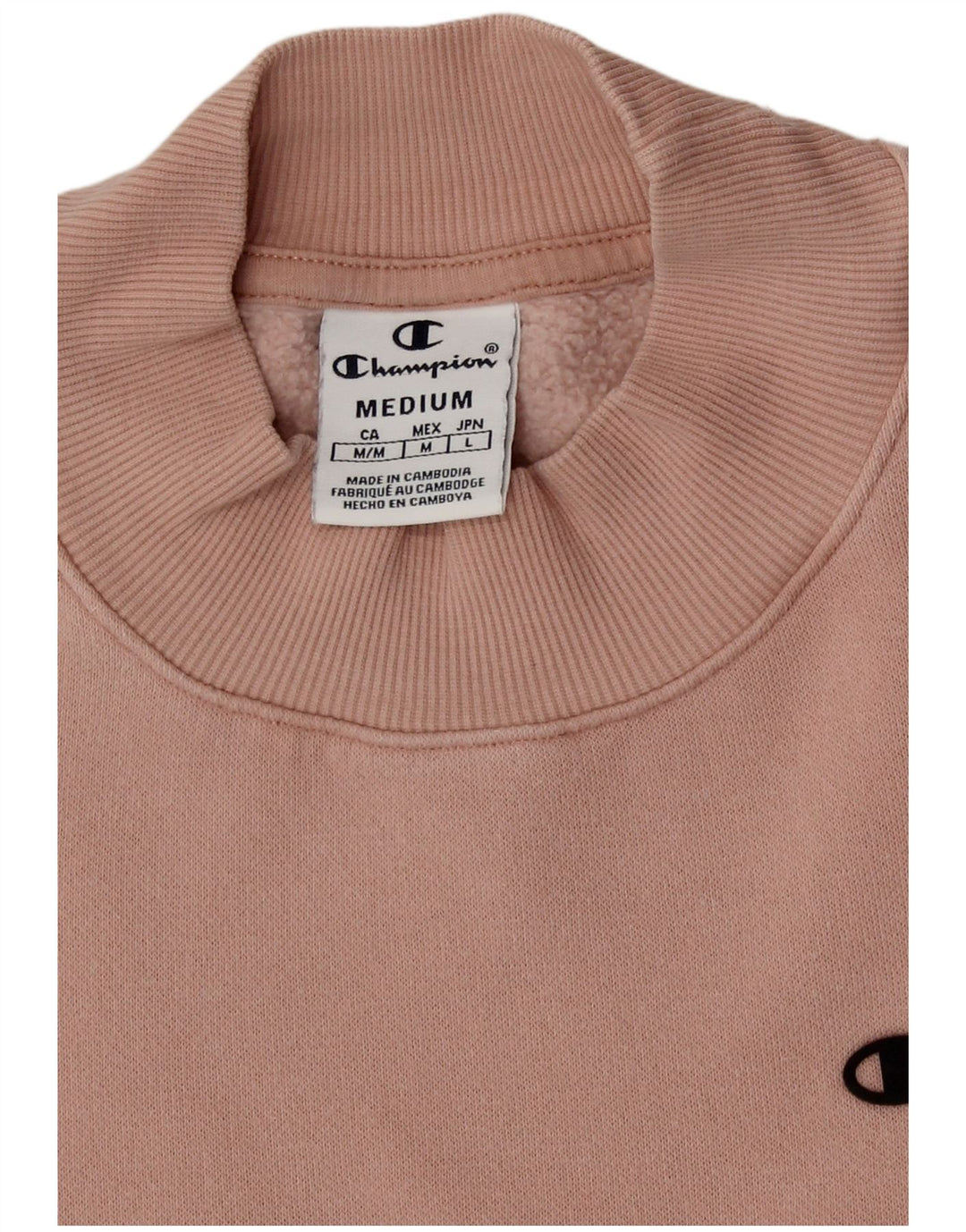 Bluza damska Champion Crop Oversize UK 14 Średnia różowa bawełna