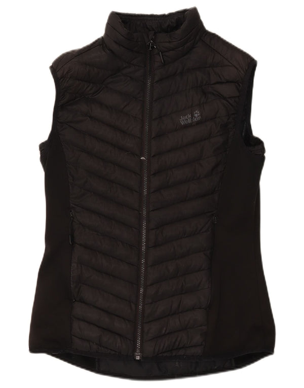 Damska wyściełana kamizelka Jack Wolfskin UK 12, średni czarny poliester