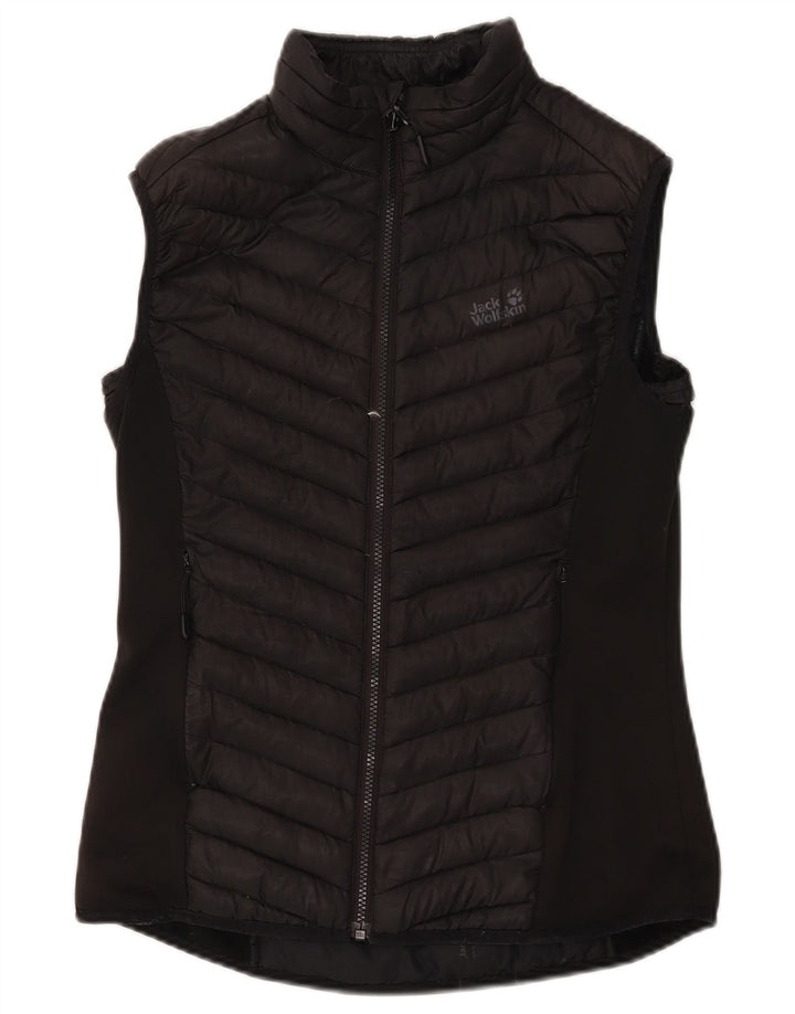 Damska wyściełana kamizelka Jack Wolfskin UK 12, średni czarny poliester