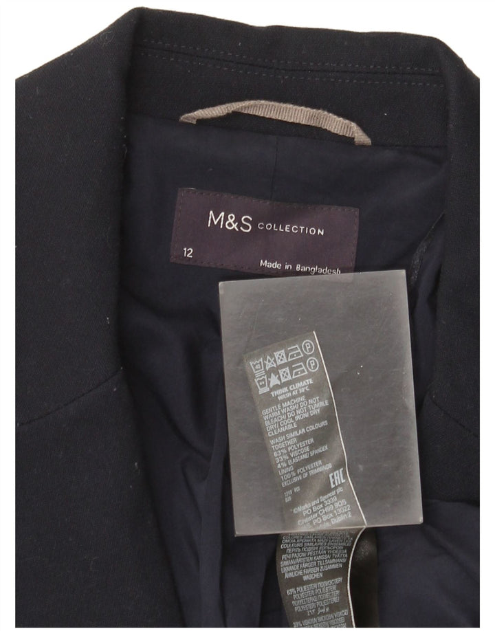 Marks & Spencer Damska marynarka zapinana na 1 guzik UK 12, średni granat