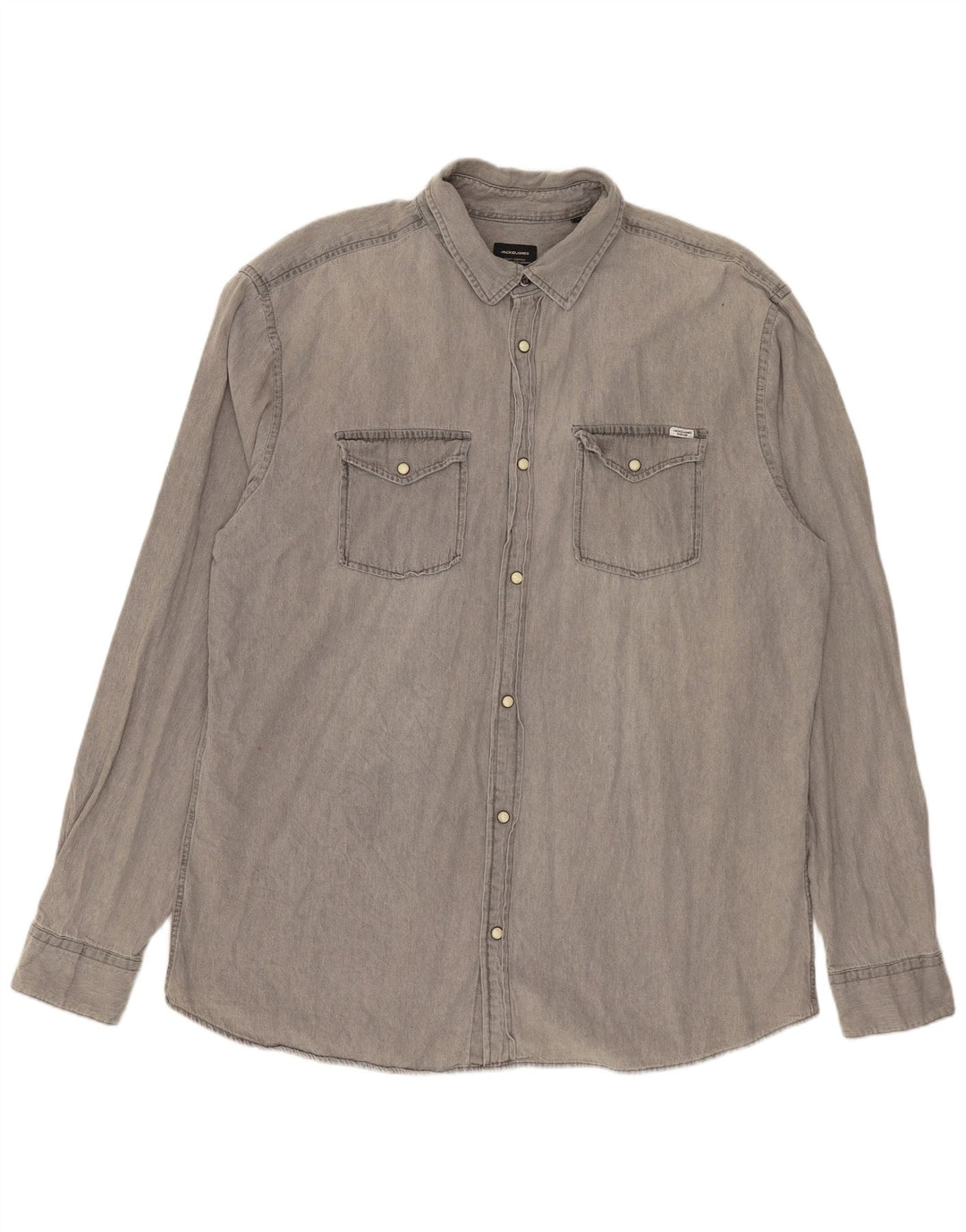 Koszula męska Jack & Jones 2XL, szara, bawełniana