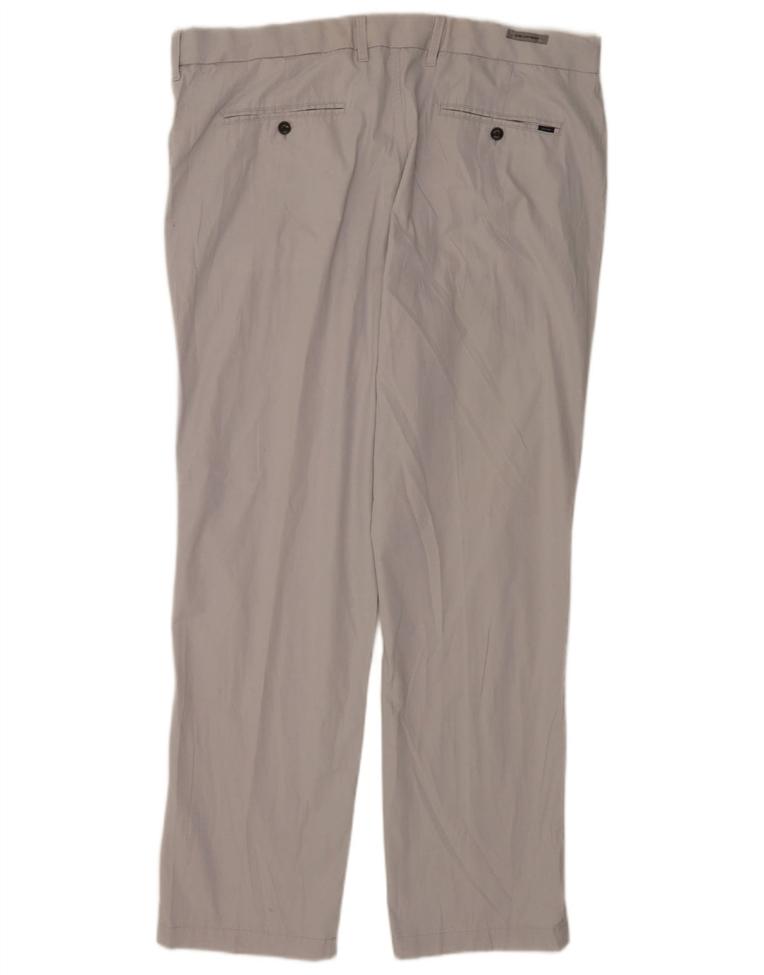Marks & Spencer Męskie proste spodnie chino W42 L33 Szara bawełna