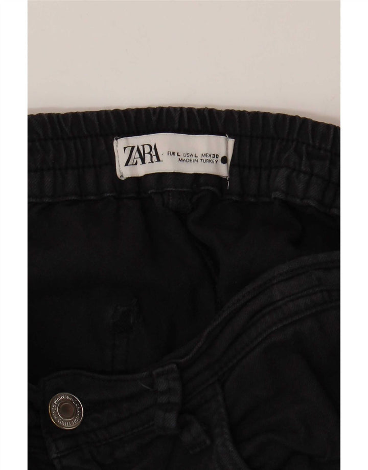 Damskie jeansy joggery Zara, duże, duże W30 L25, granatowe