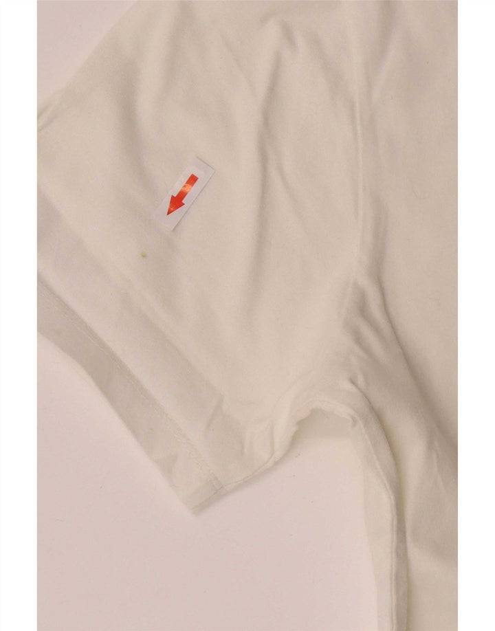Męska koszulka z grafiką Levi's, średnia, biała bawełna