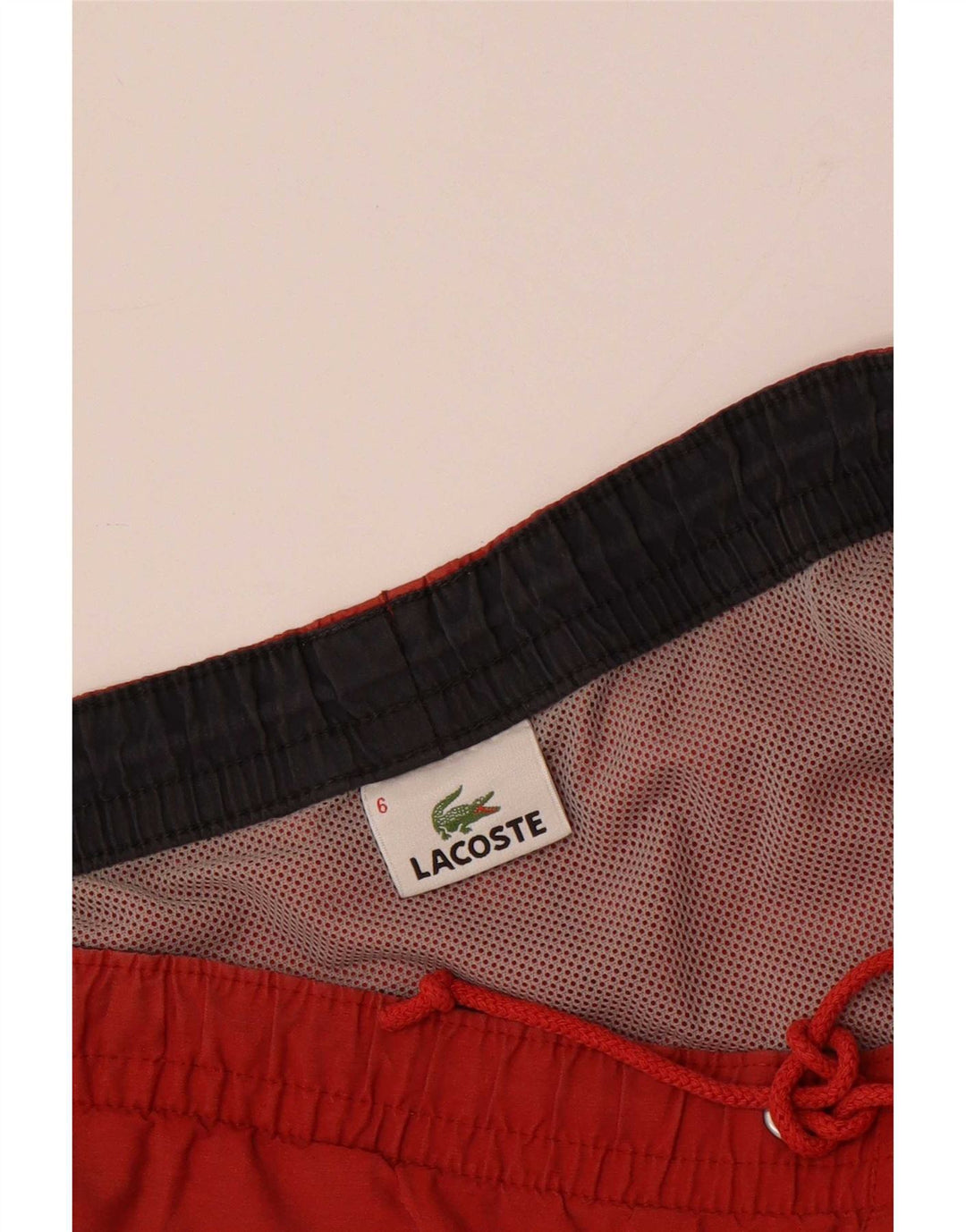 Męskie spodenki kąpielowe Lacoste, rozmiar 6, XL, czerwone