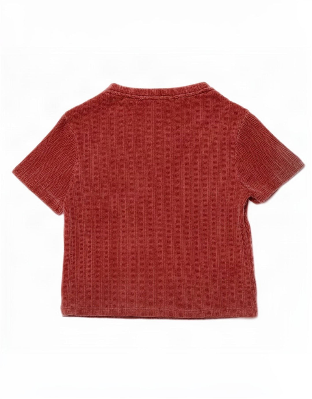 Damska bluzka welurowa Zara Top UK 10 Small Red Polyester