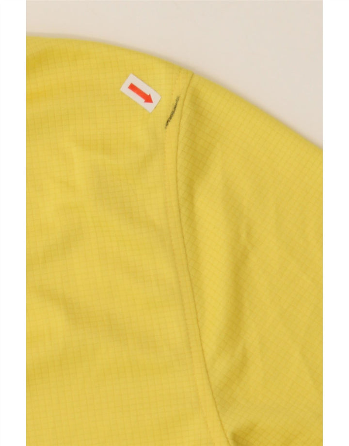 IZOD Mens Golf Polo Shirt Medium Yellow Polyester Vintage Izod and Second-Hand Izod from Messina Hembry 