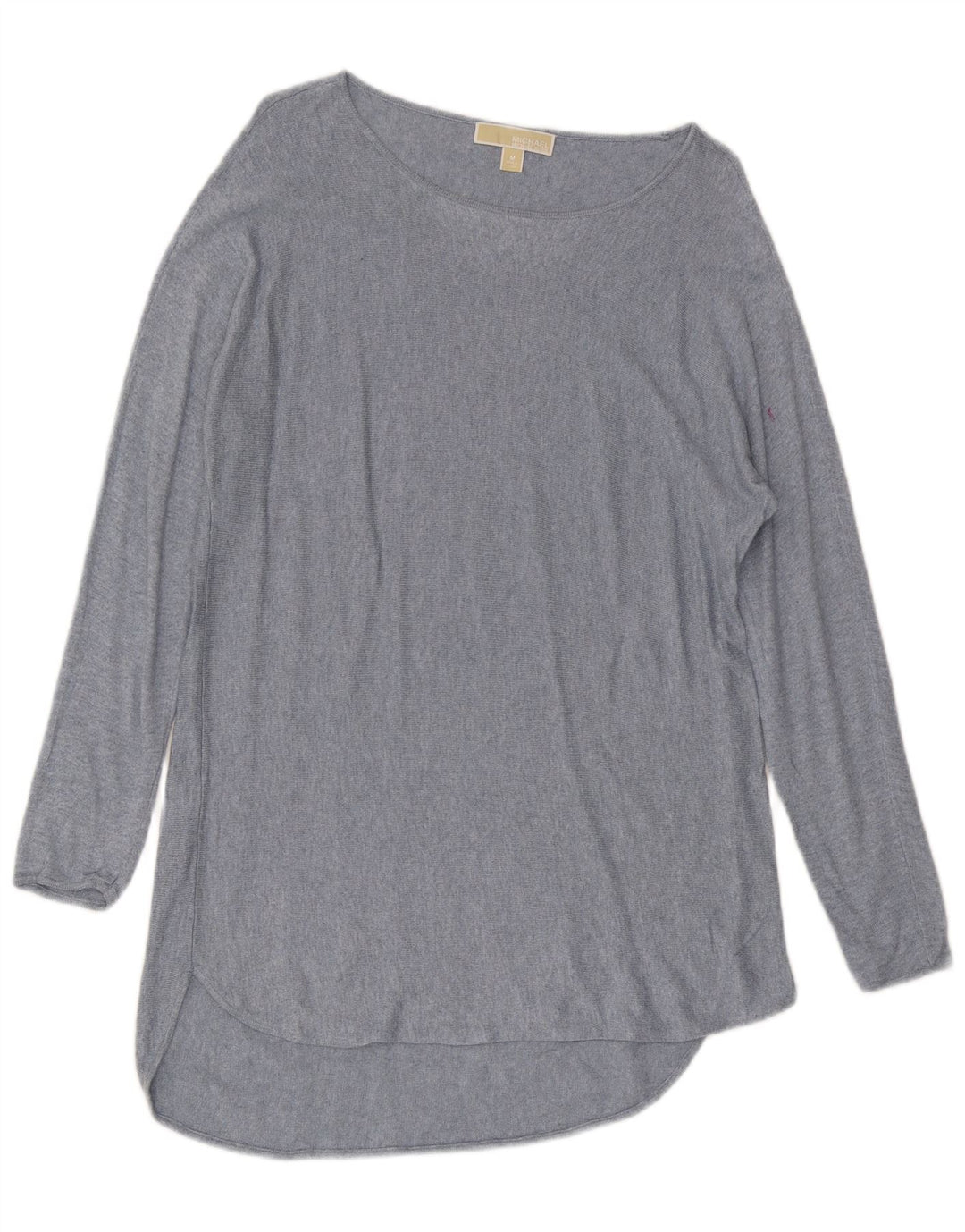 MICHAEL KORS Damski sweter z dekoltem w łódkę UK 14 Średni niebieski