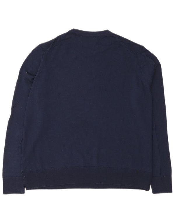 Sweter damski Marks & Spencer z okrągłym dekoltem, UK 16, duży, granatowy