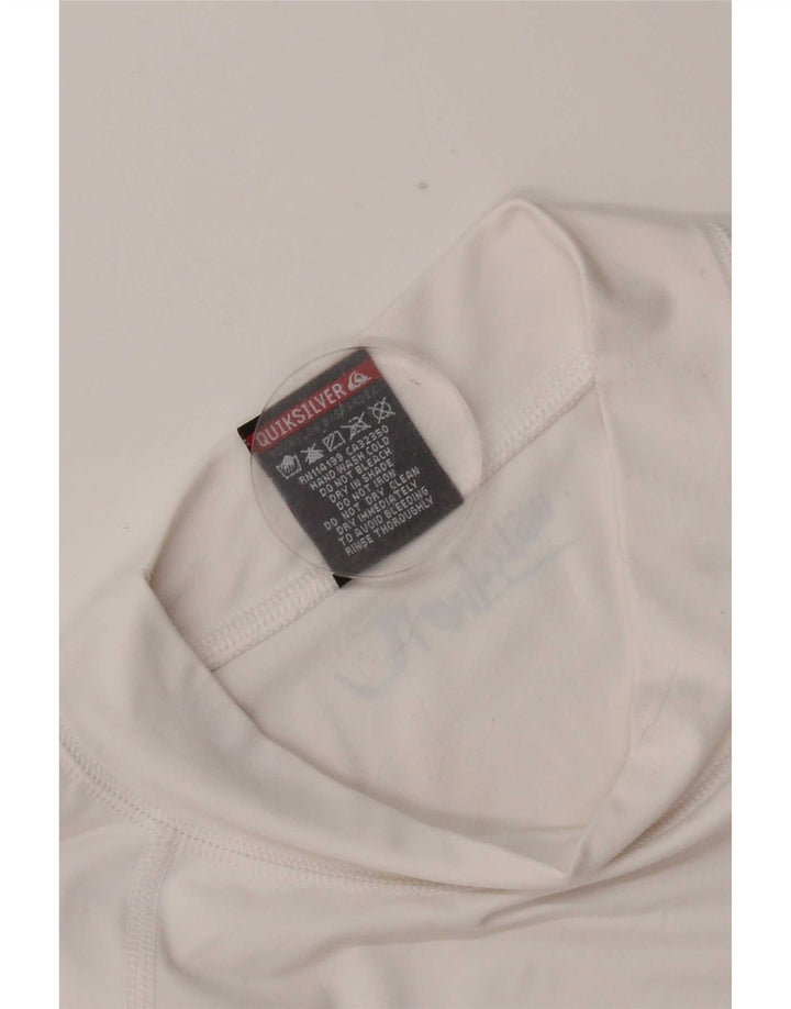 Męska koszulka z grafiką Quiksilver Top 2XL Biały nylon